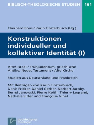 cover image of Konstruktionen individueller und kollektiver Identität (I)